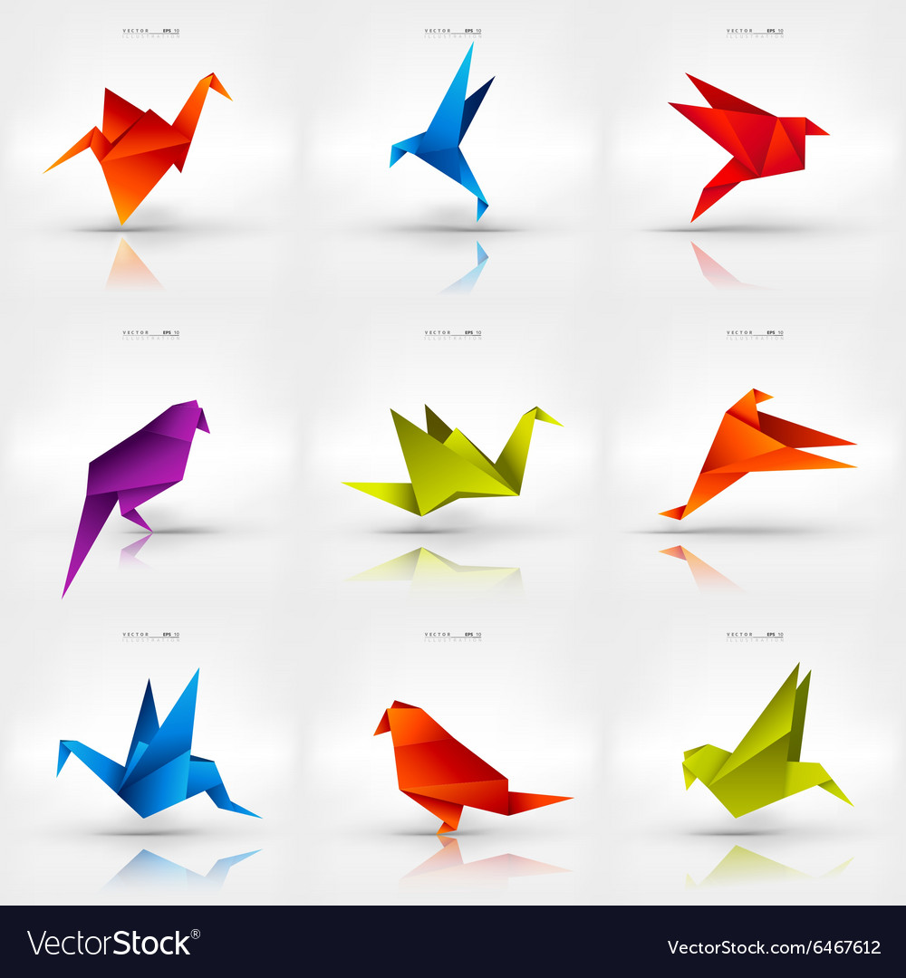 Red Origami Paper Bird Stock Photo, Picture and Royalty Free Image