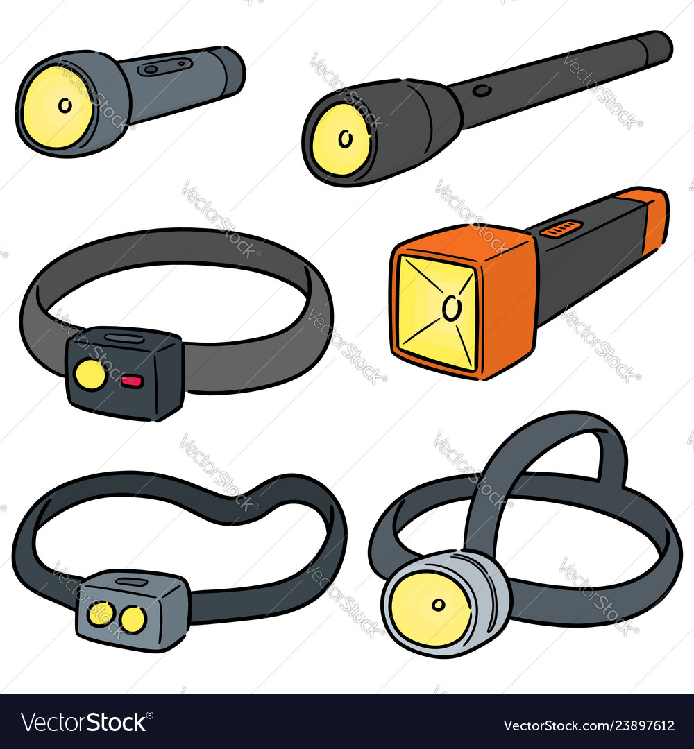 Set of torch vector image Set of torch