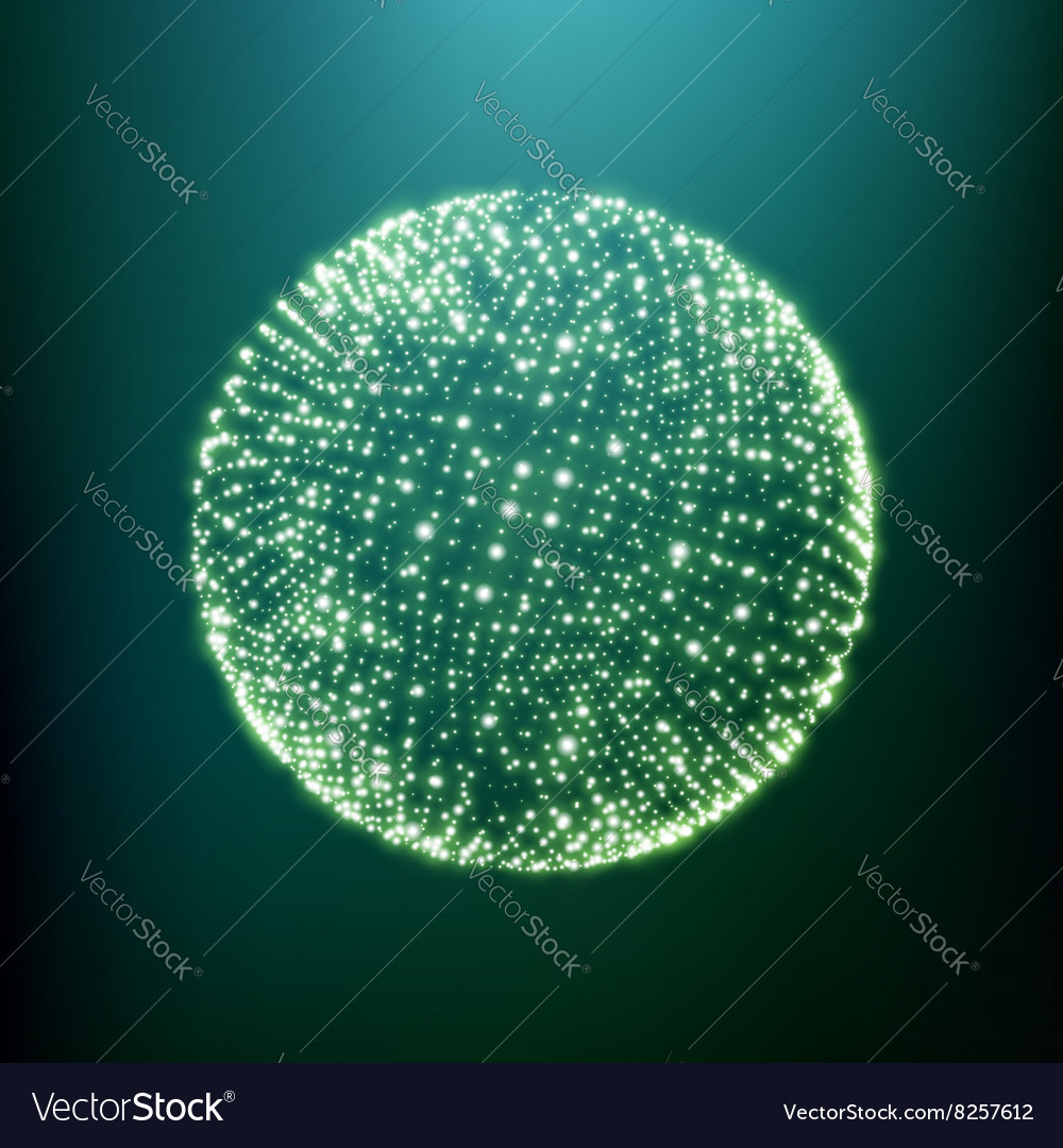 Sphere consisting of points 3d grid design