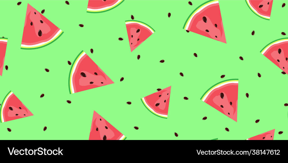Summer flat seamless pattern background Royalty Free Vector