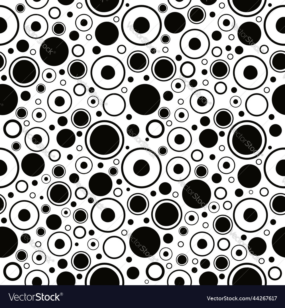 A seamless pattern of mixed dots