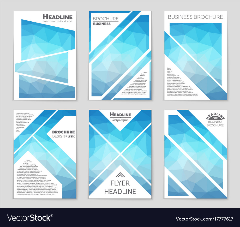 Abstract layout background set for art