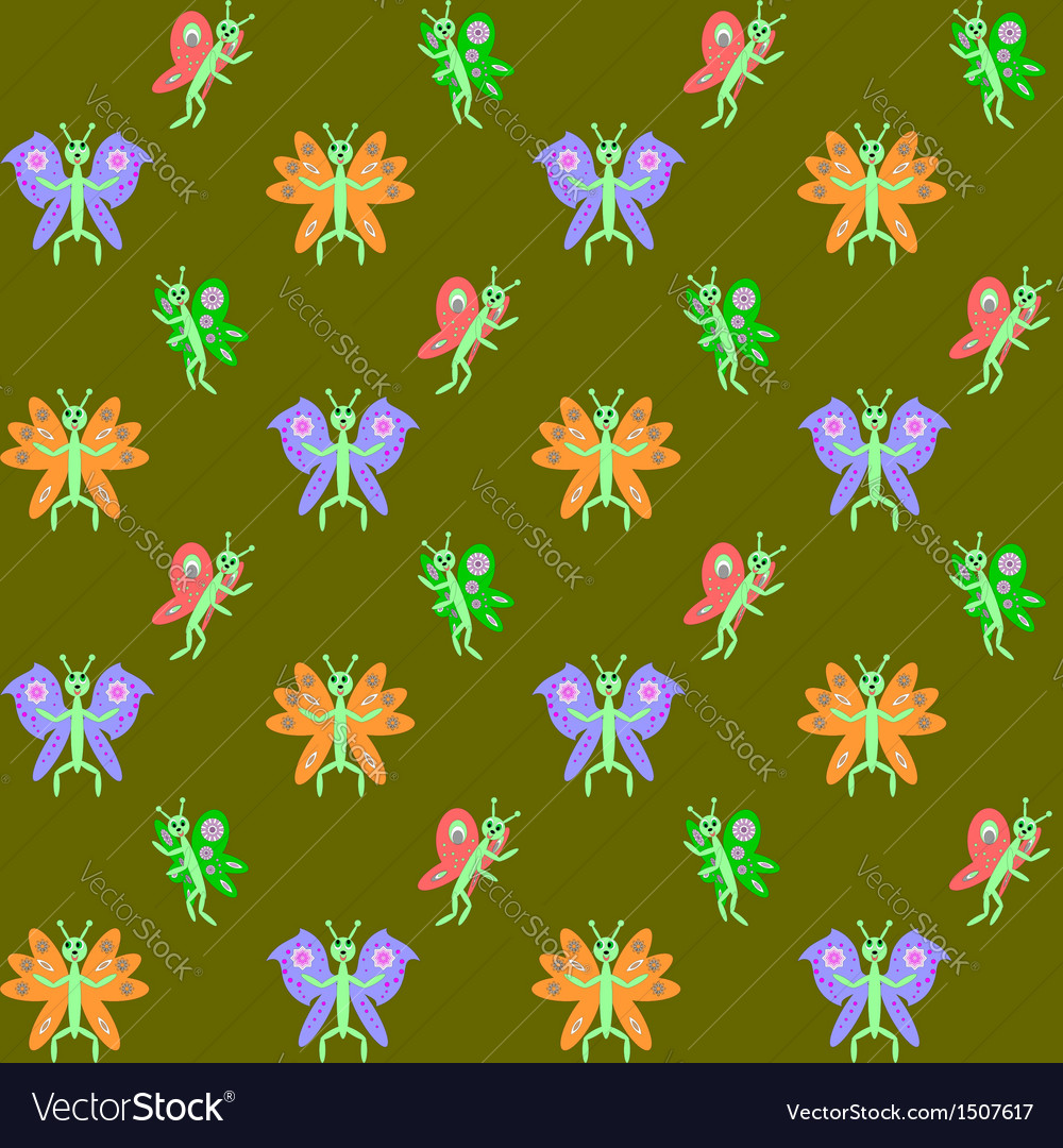 Design seamless butterflies pattern