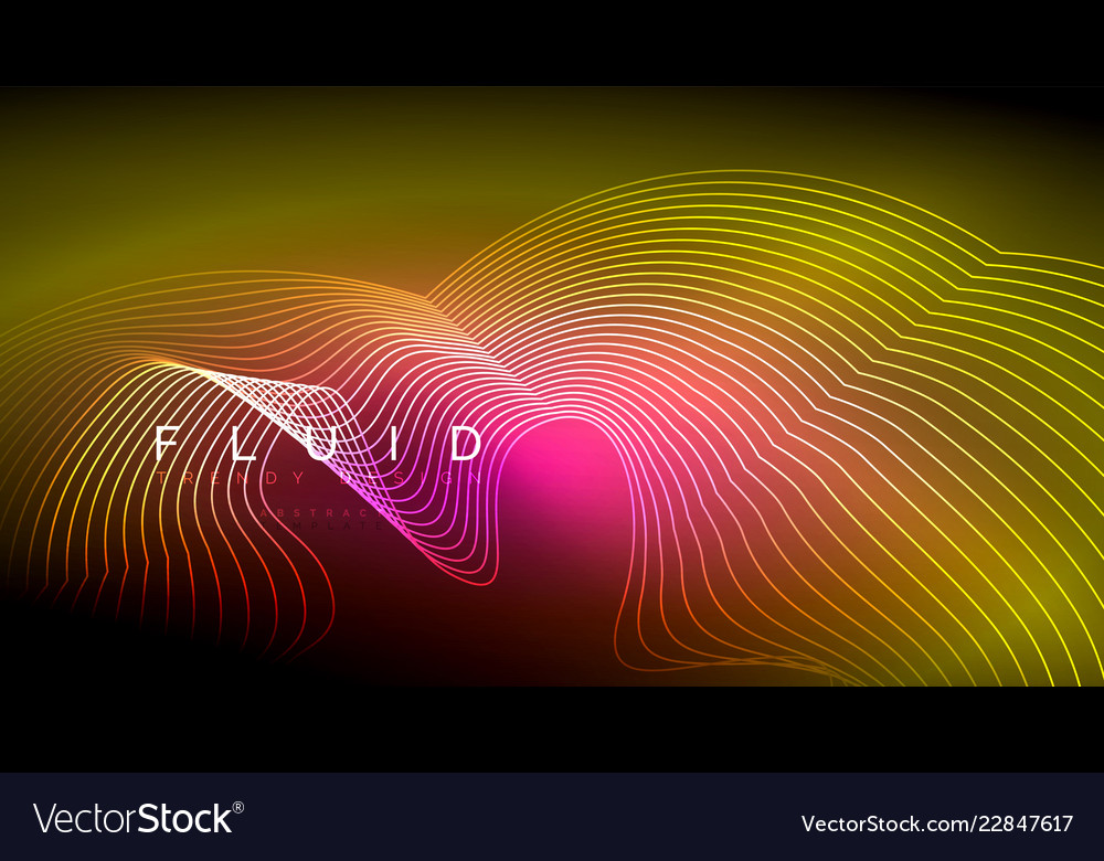 Digital flowing wave particles abstract background Vector Image Digital flowing wave particles abstract background