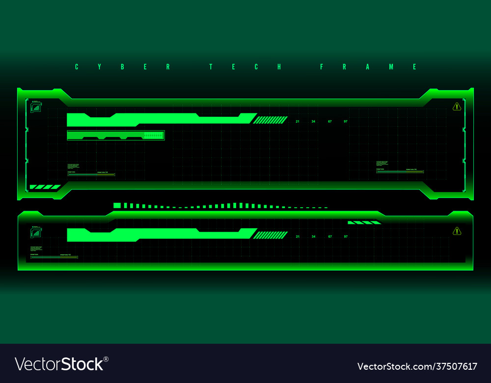 Futuristic HUD Display Frame