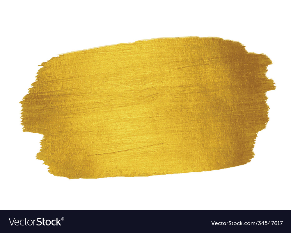 Gold texture brush stroke design element