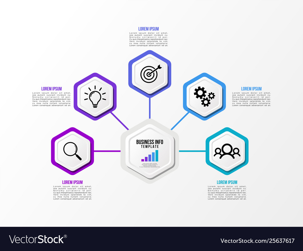 Infographic design template with options steps
