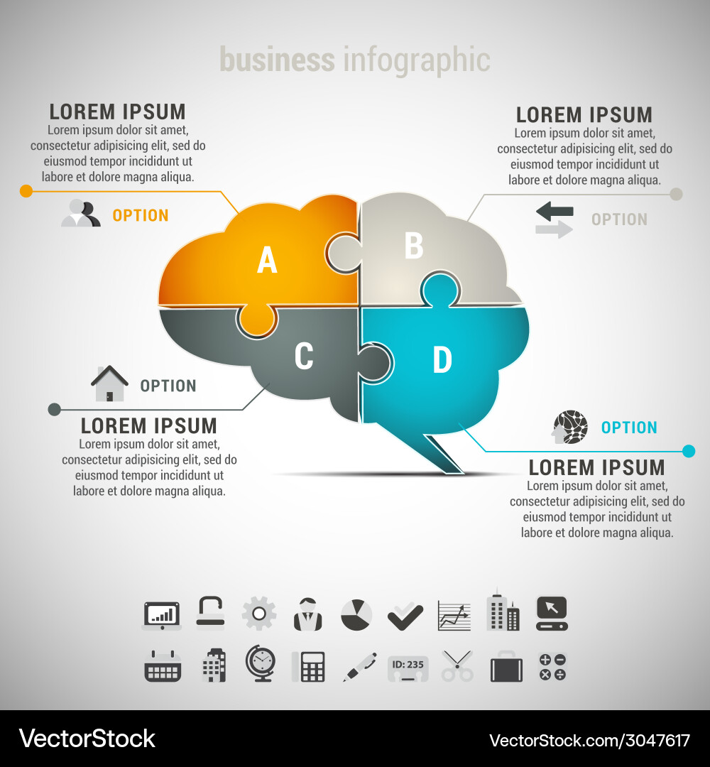 Infographic Royalty Free Vector Image - VectorStock
