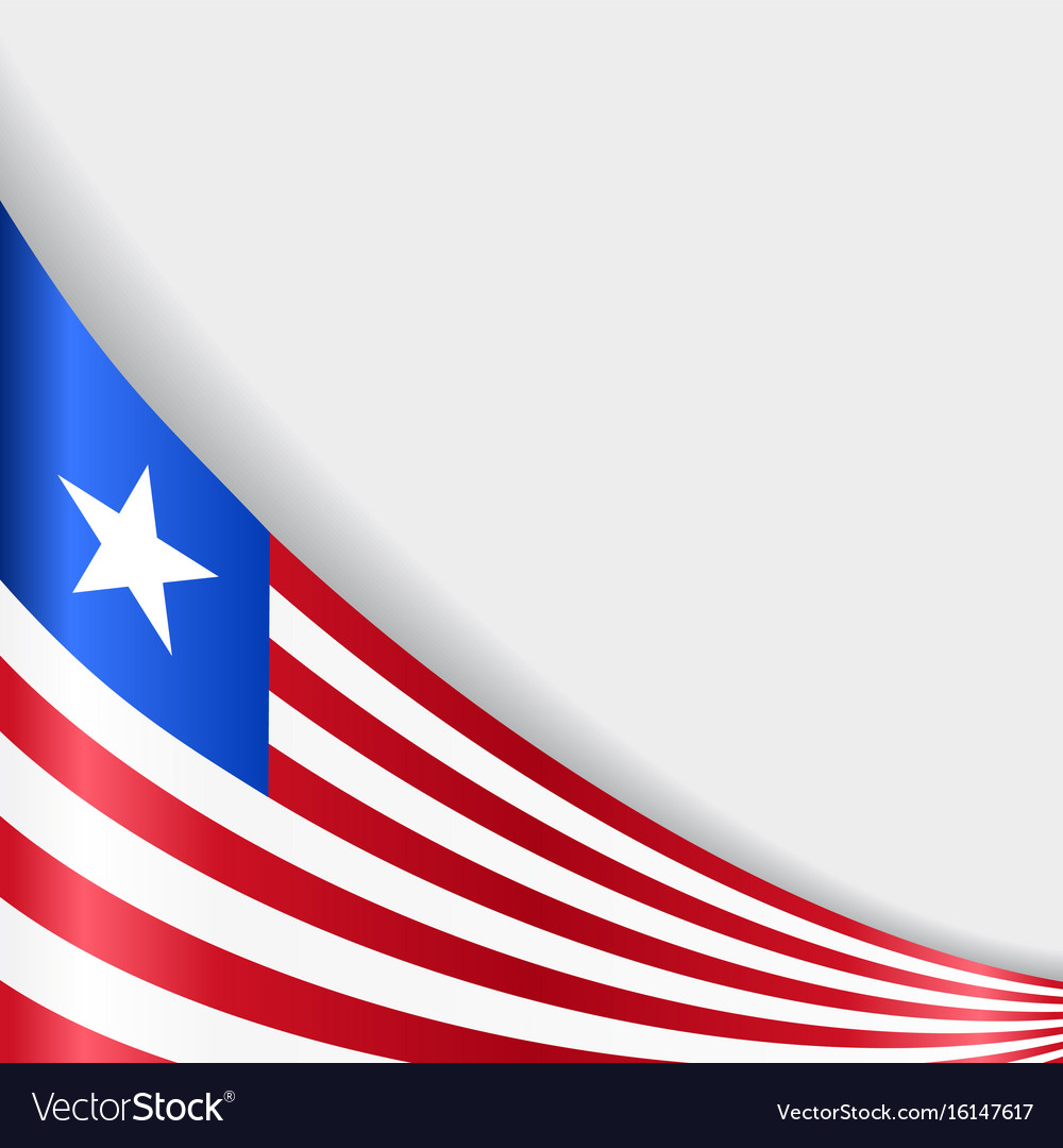 Liberian Flag Background Royalty Free Vector Image