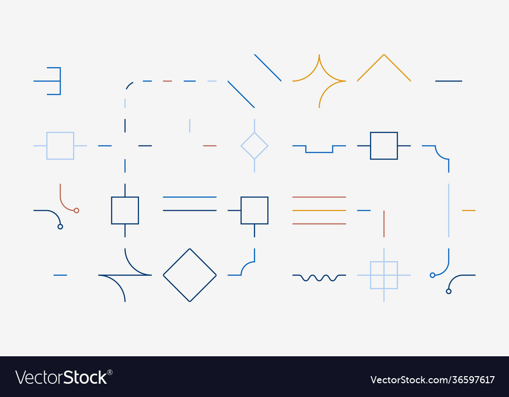 Linear abstract pattern design Vector Image Linear abstract pattern design