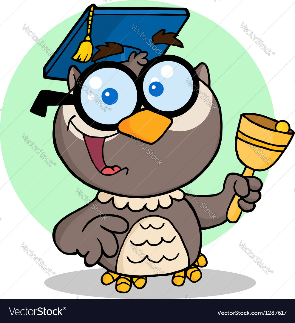 Download Owl Teacher Cartoon Character Royalty Free Vector Image