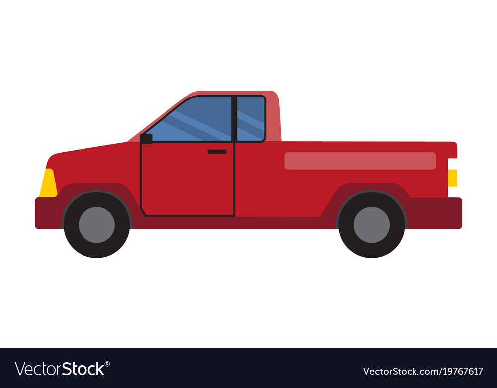 Pickup for two persons poster Royalty Free Vector Image