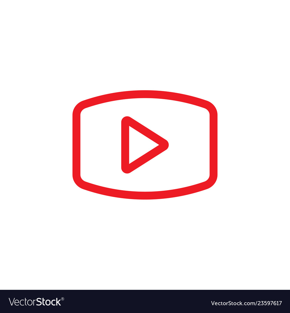 Play video icon graphic design template