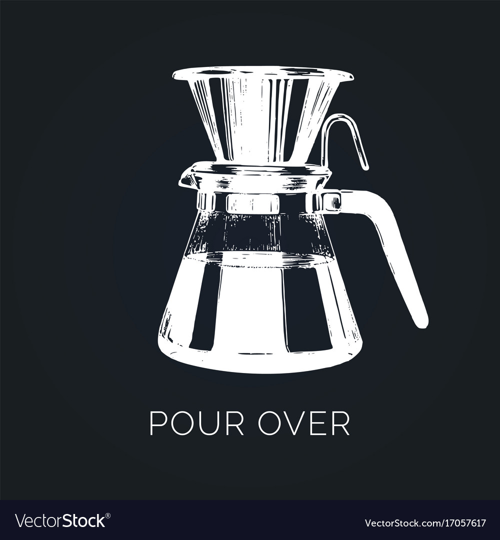 Pour over coffeemaker hand