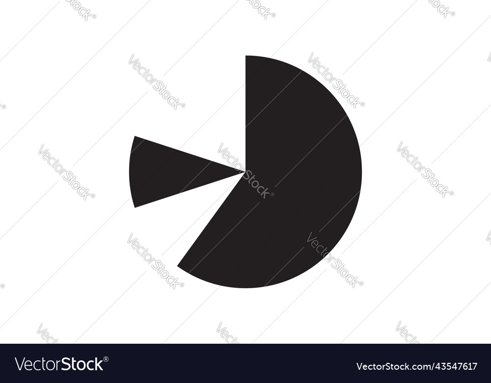 Round graphic fraction circle shape element