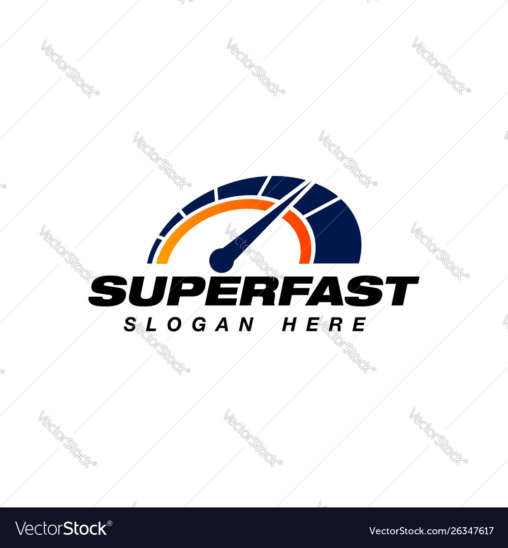Speed indicator logo design speedometer symbol vector image Speed indicator logo design speedometer symbol