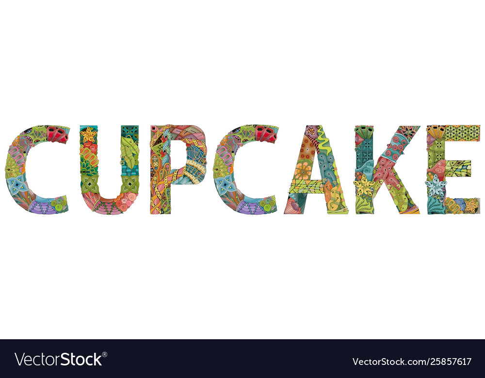 Word cupcake entangle object