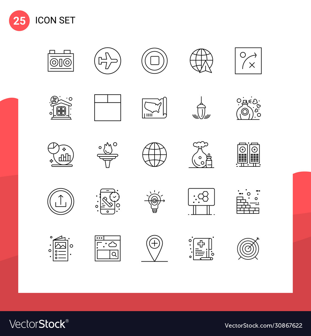 25 universal lines set for web and mobile