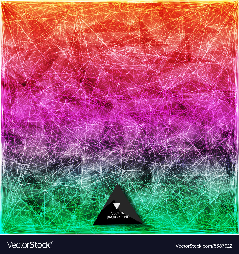 Abstract rainbow web background triangles