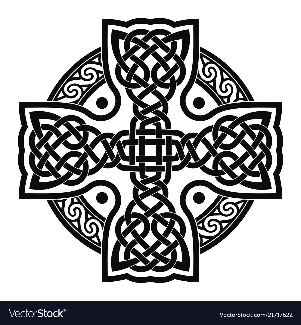 Celtic national cross Royalty Free Vector Image