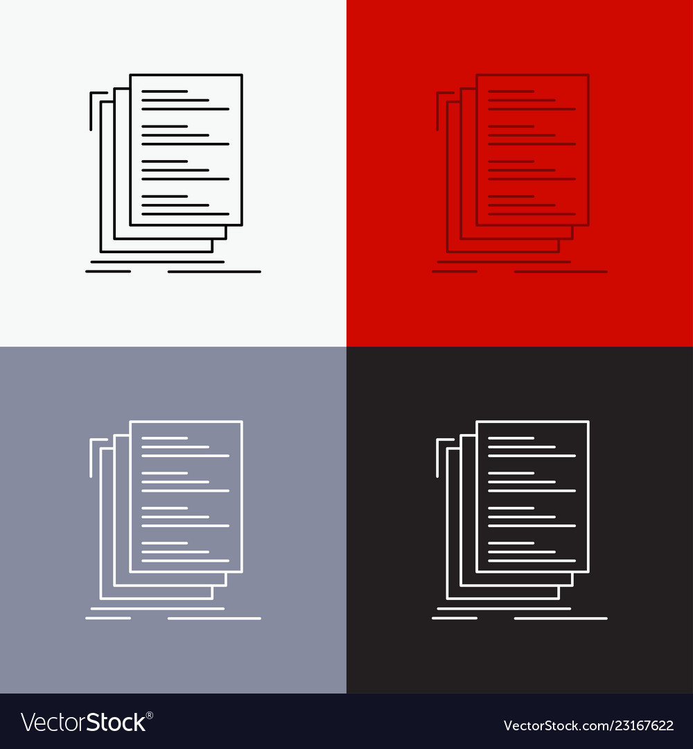 Code Kodierung Kompile Dateien Liste Icon über verschiedene