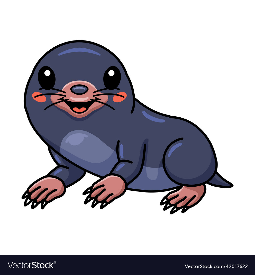 Cute little mole cartoon character Royalty Free Vector Image cute-little-mole-cartoon-character-royalty-free-vector-image