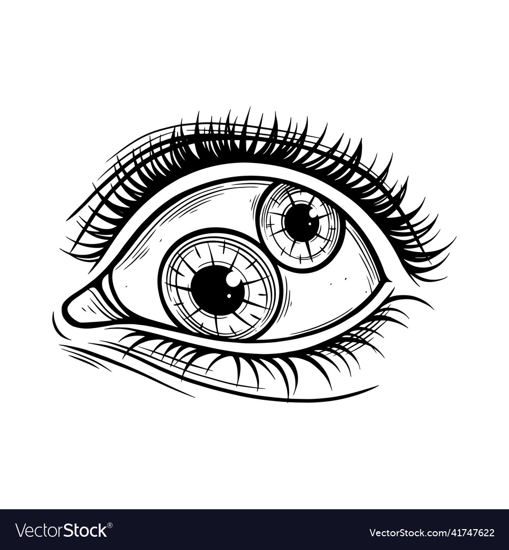 Double Pupil Eye - Mystical & Dark