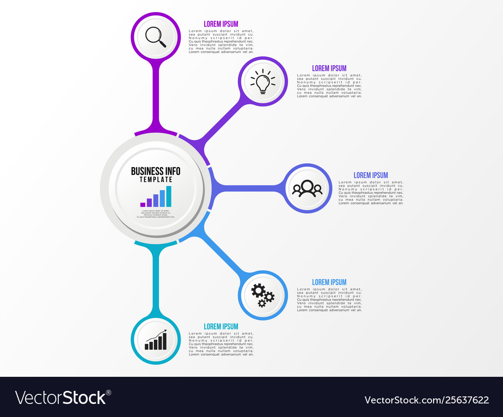 Infographic design template with options steps