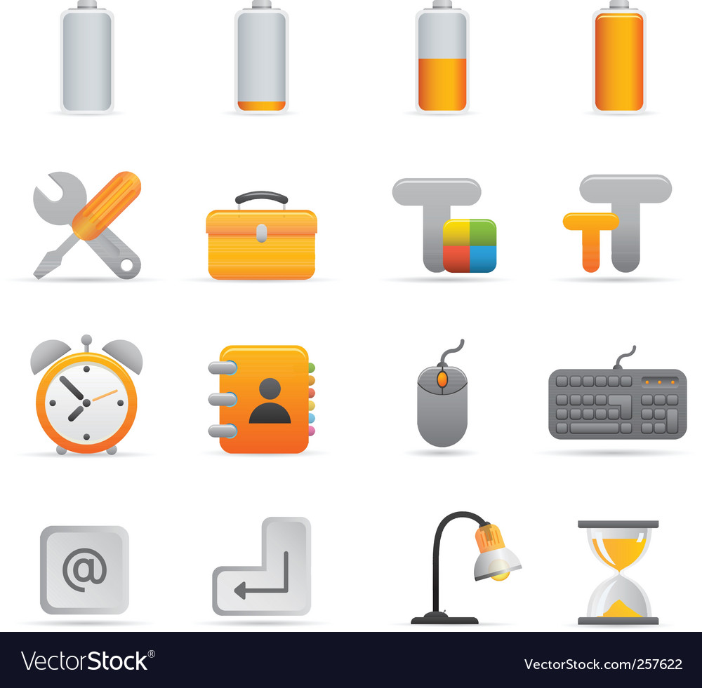 Modern Computer Icons Set
