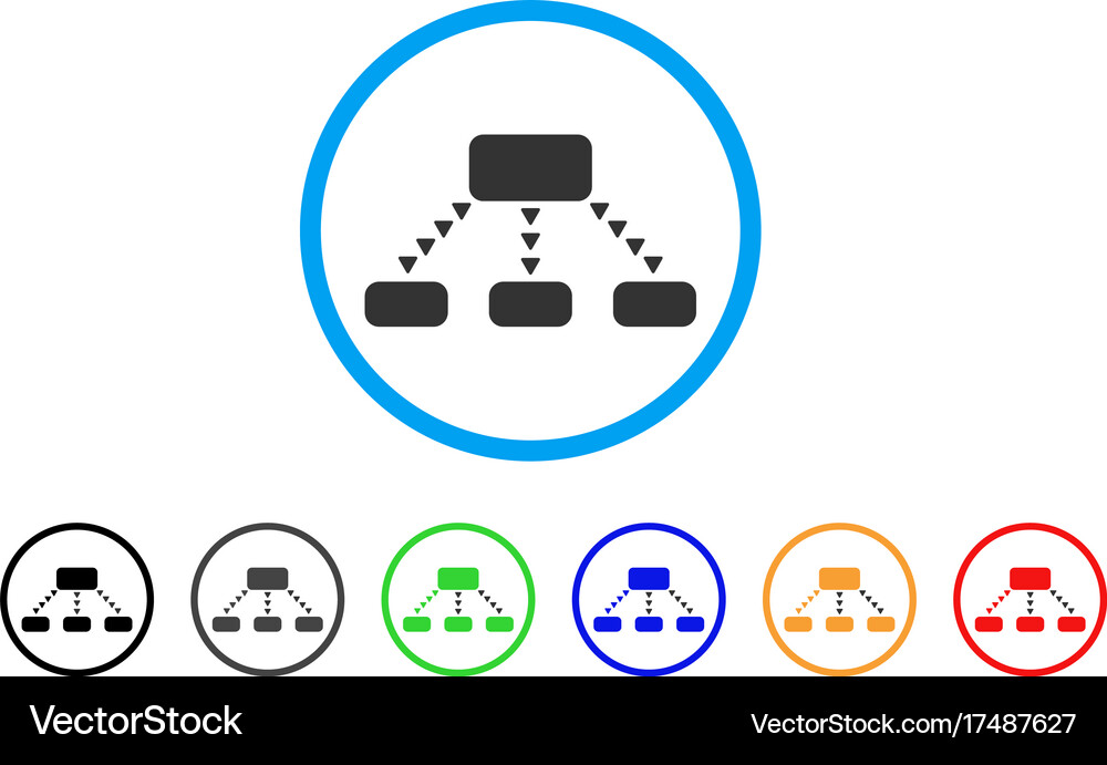 Dotted scheme rounded icon Royalty Free Vector Image