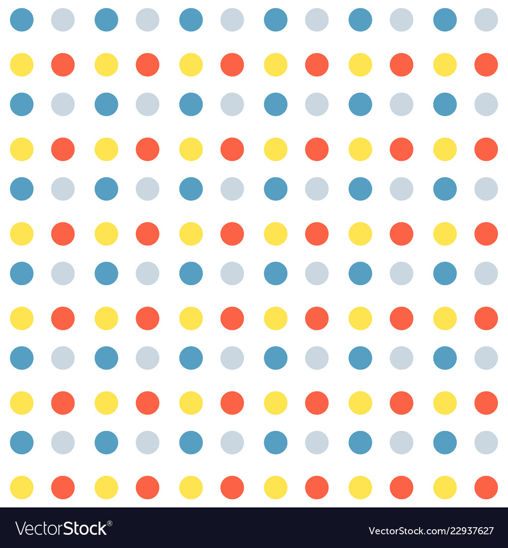 Seamless pattern with colorful dots cartoon style