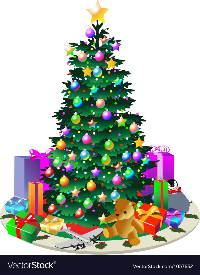 christmas tree with presents