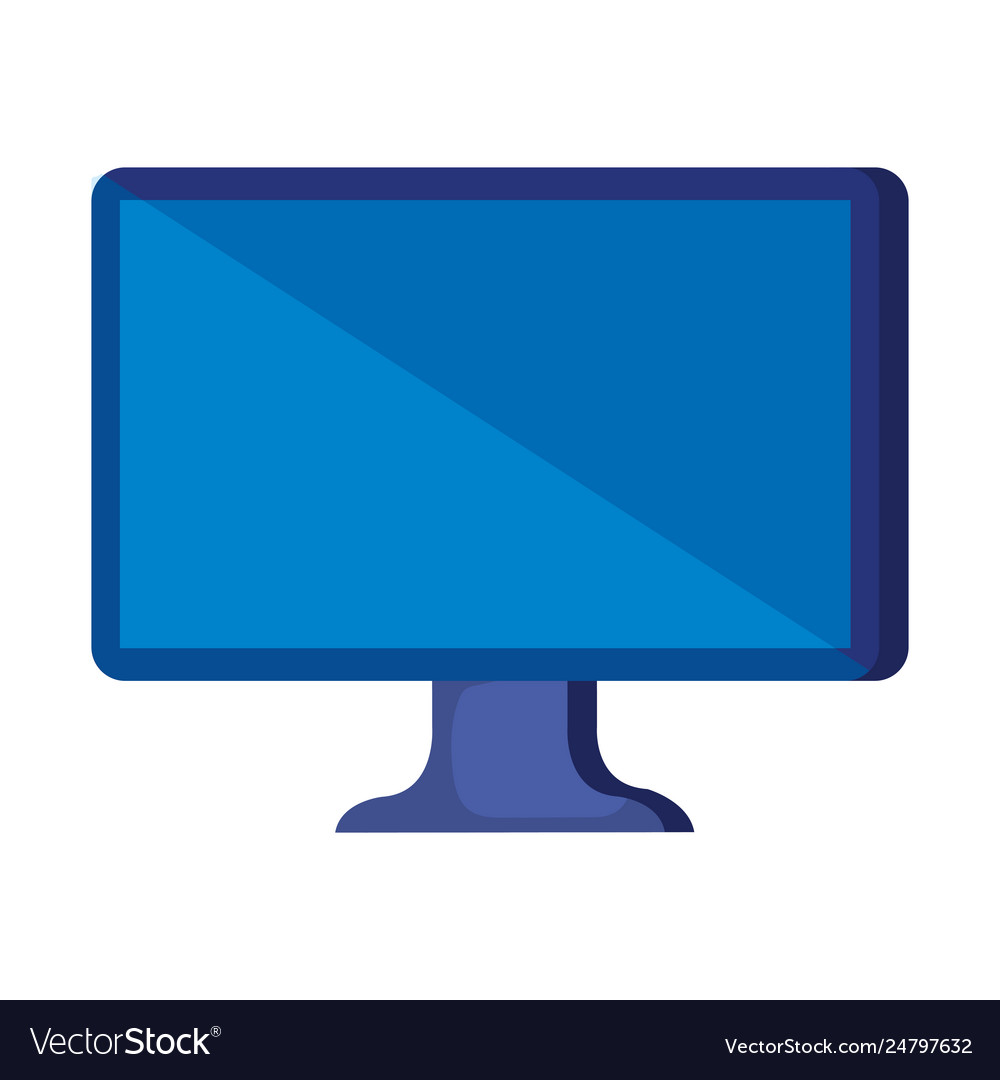 Desktop computer isolated icon