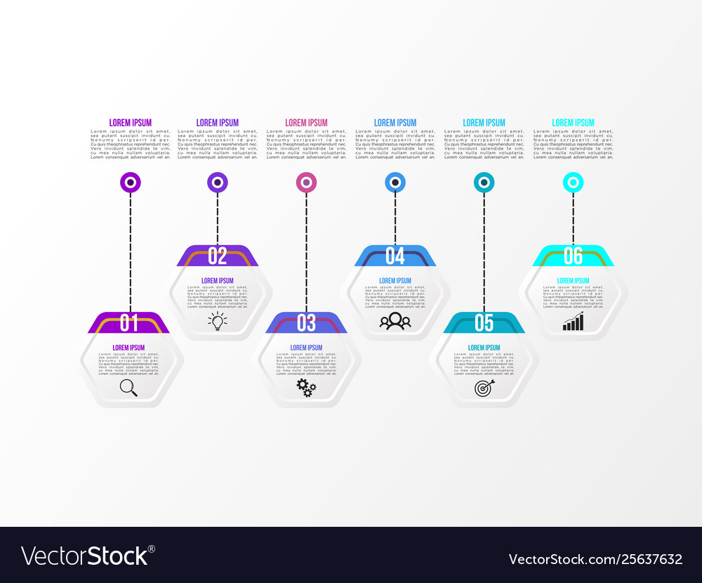 Infographic design template with options steps
