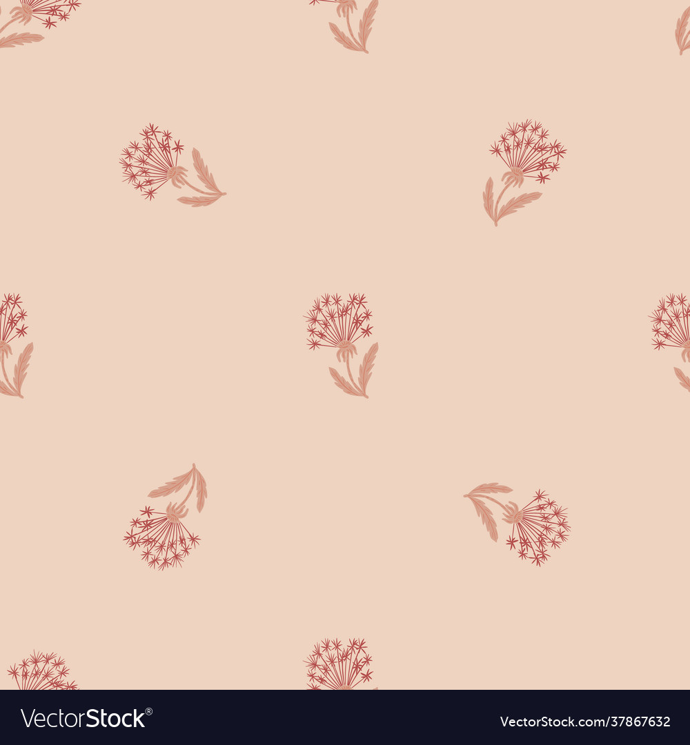 Minimalistic seamless pattern with meadow vector image Minimalistic seamless pattern with meadow