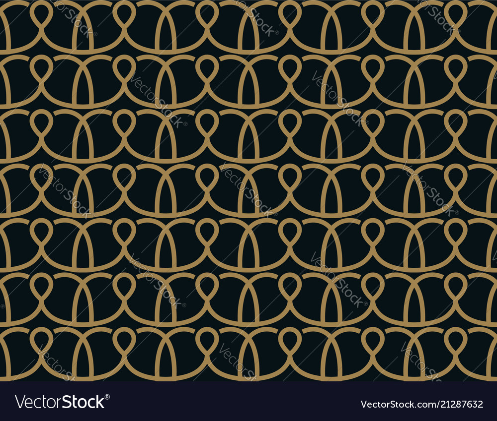 Seamless pattern with line ornament abstract vector image Seamless pattern with line ornament abstract