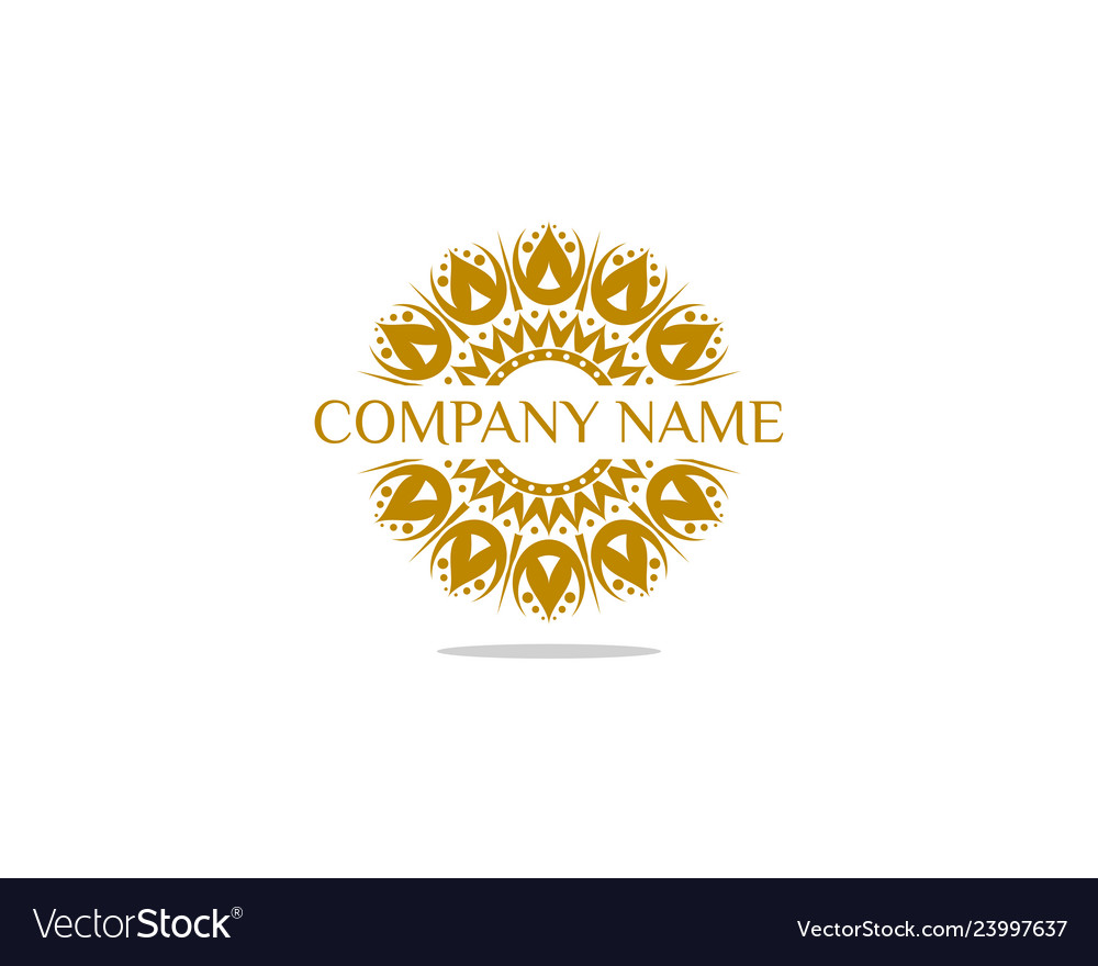 Abstract elegant ornamental logo icon design