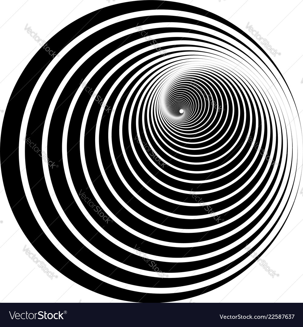 Abstract graphic element with concentric radial vector image Abstract graphic element with concentric radial