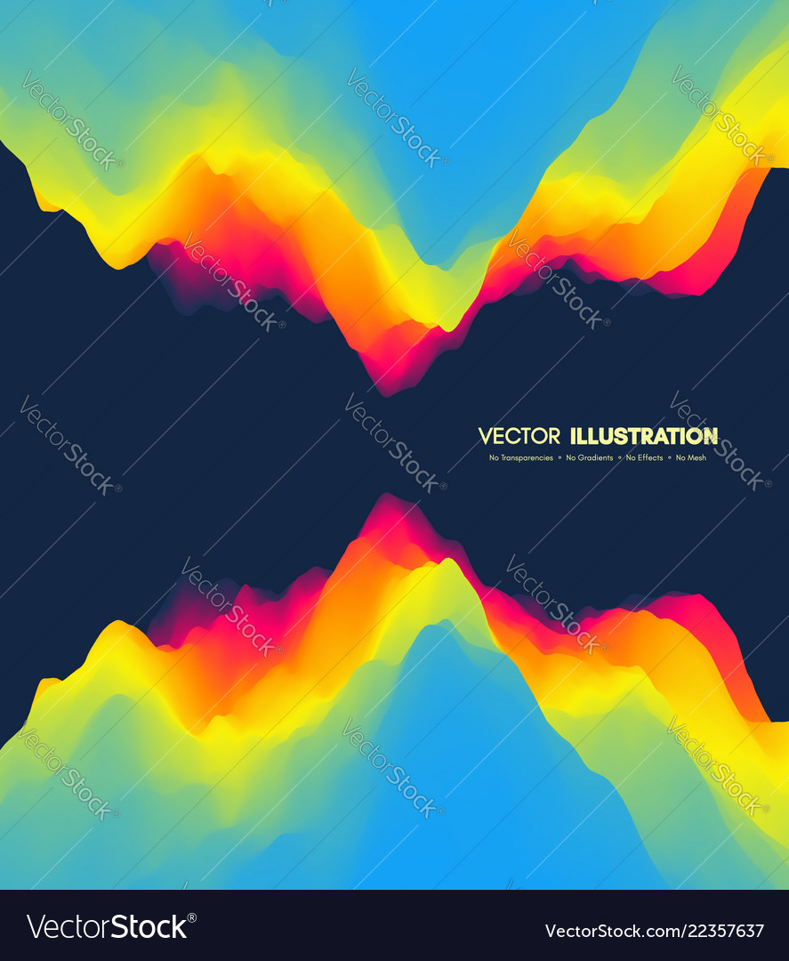 Abstract Wavy Gradient Background