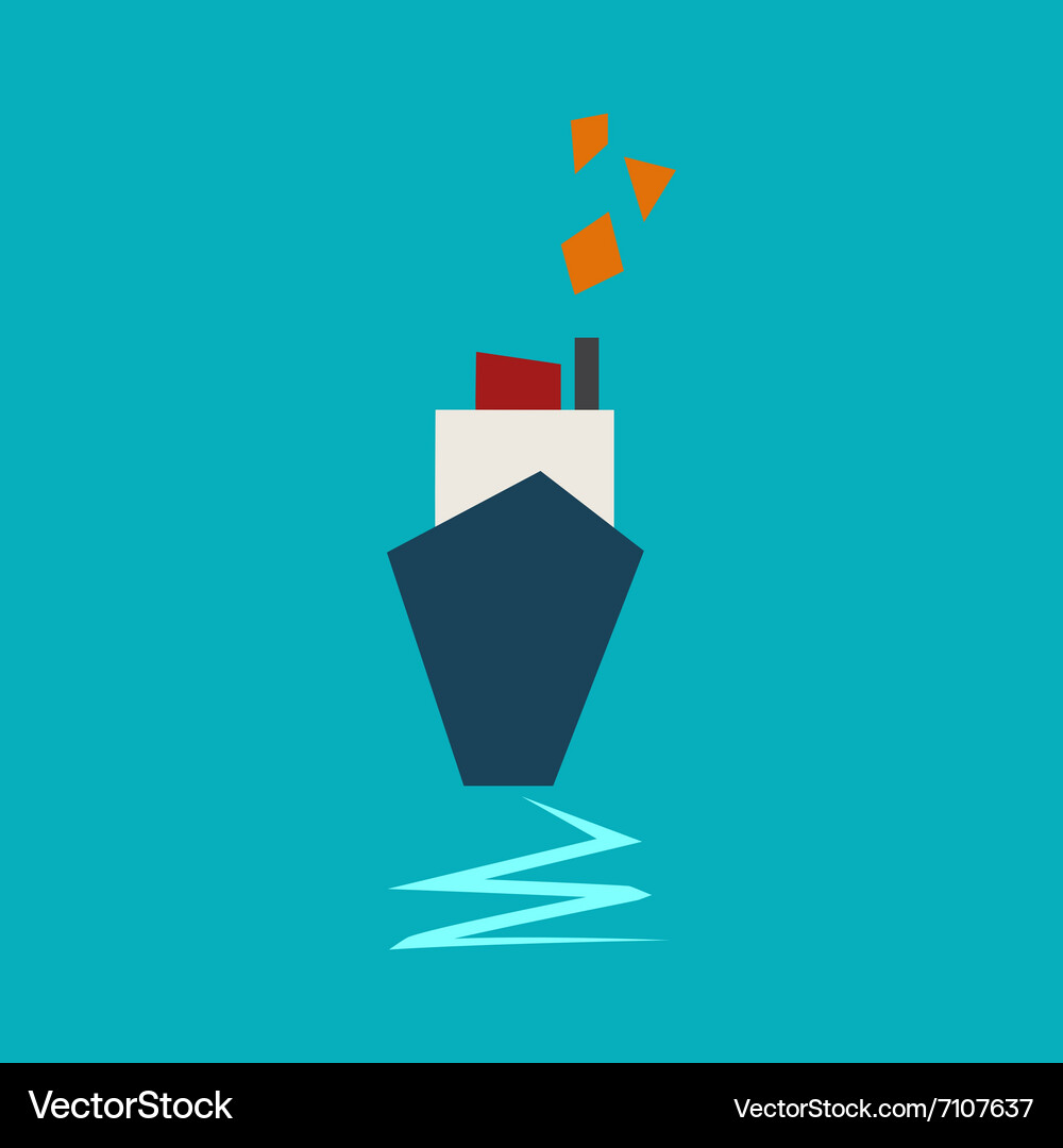 Cargo ship Royalty Free Vector Image - VectorStock