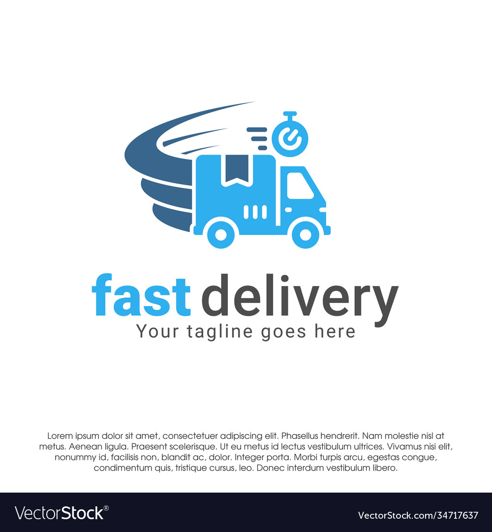 Delivery logo icon design concept template