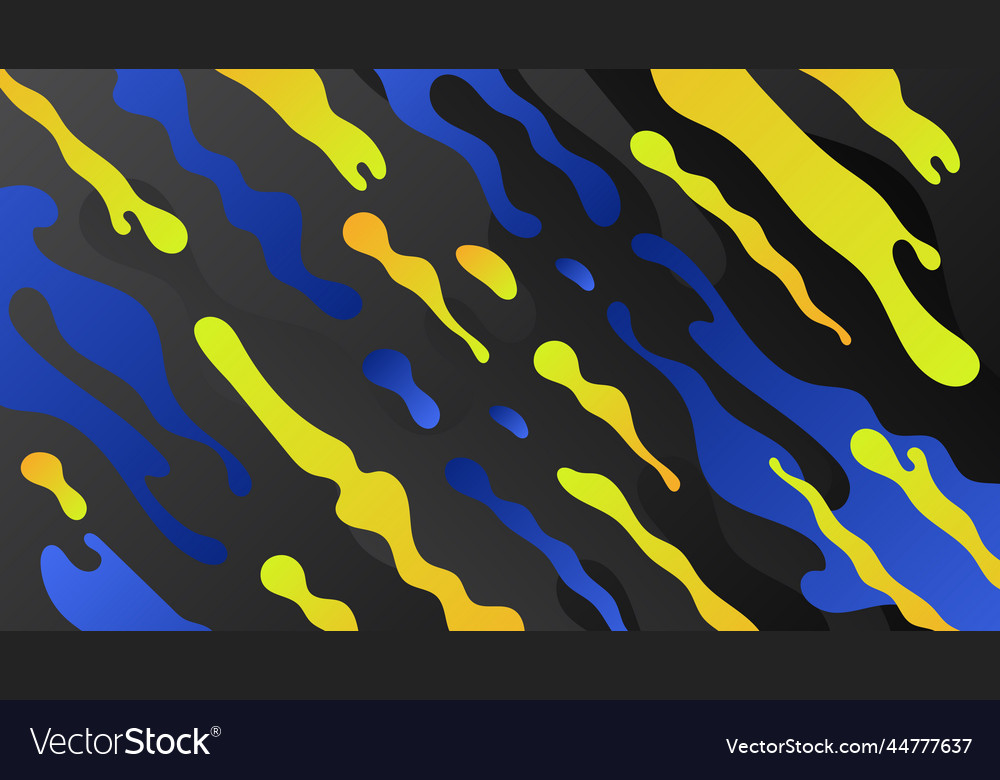 Dynamic abstract with liquid shapes vector image Dynamic abstract with liquid shapes