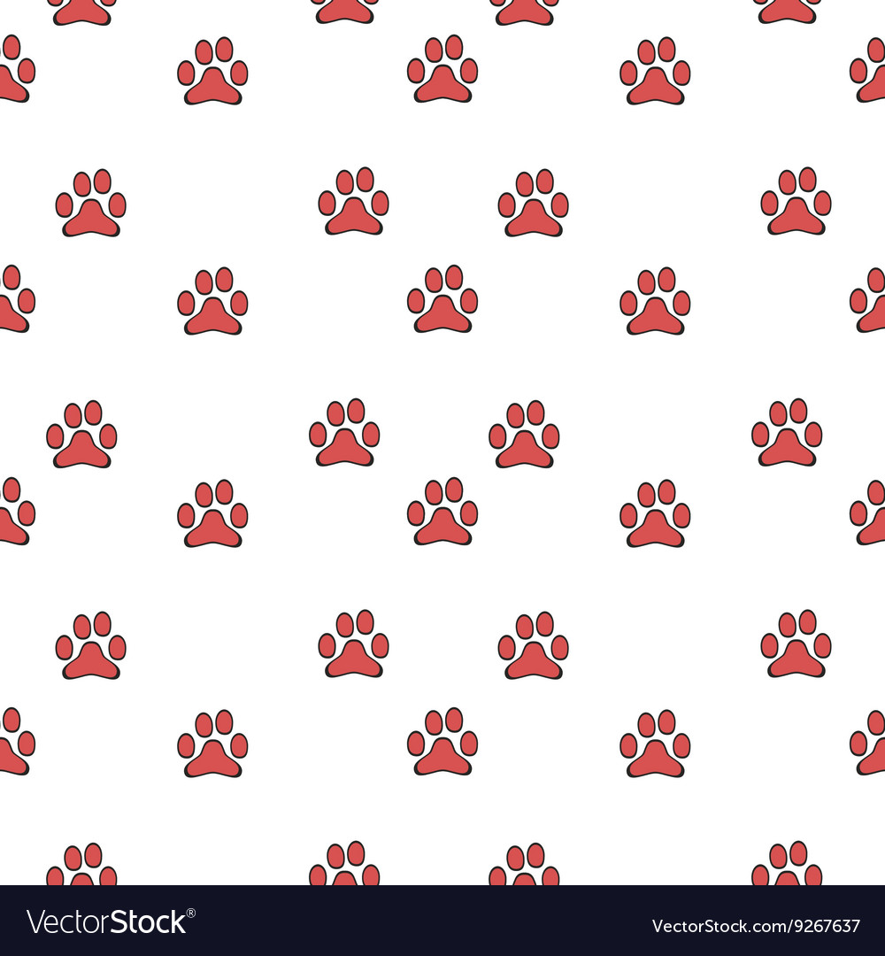 Paw background pattern