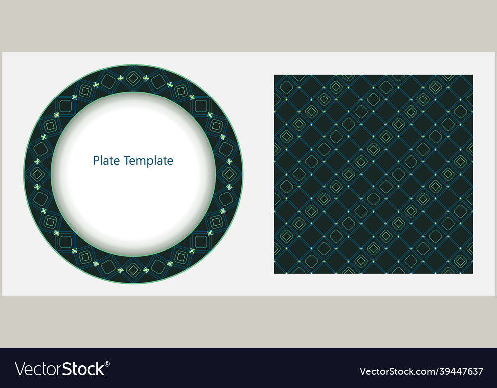 Plate circular template with thin geometry