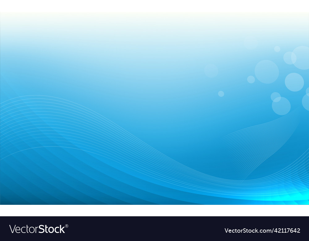 Abstract Blue Wave Background