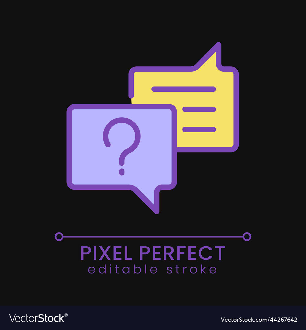 Asking question pixel perfect rgb color icon