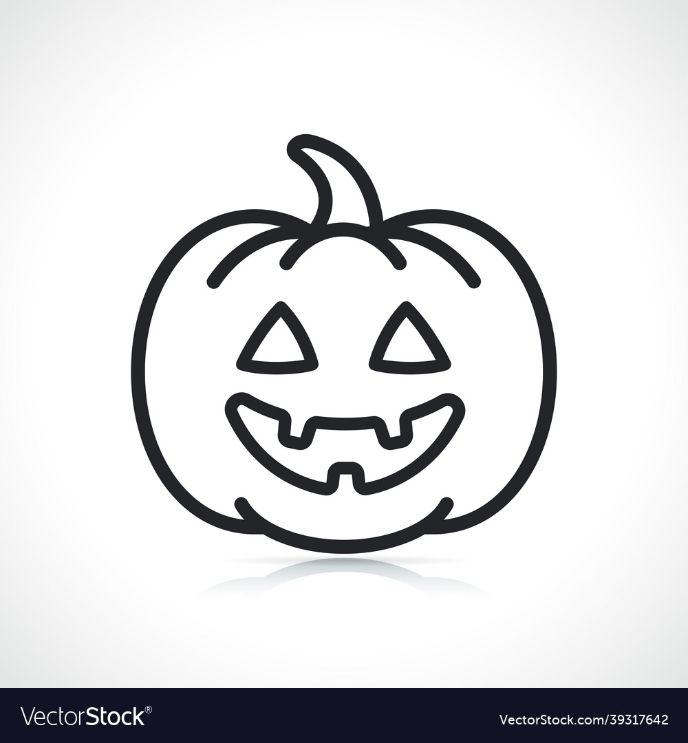 Halloween thin line symbol icon