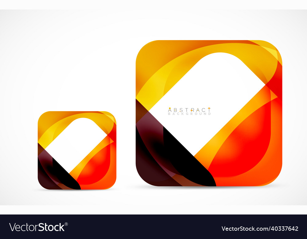 Minimal background abstract square shape vector image Minimal background abstract square shape