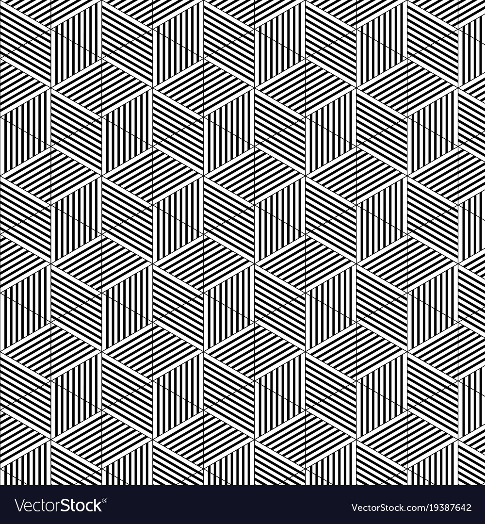 Seamless abstract cube pattern colorful design