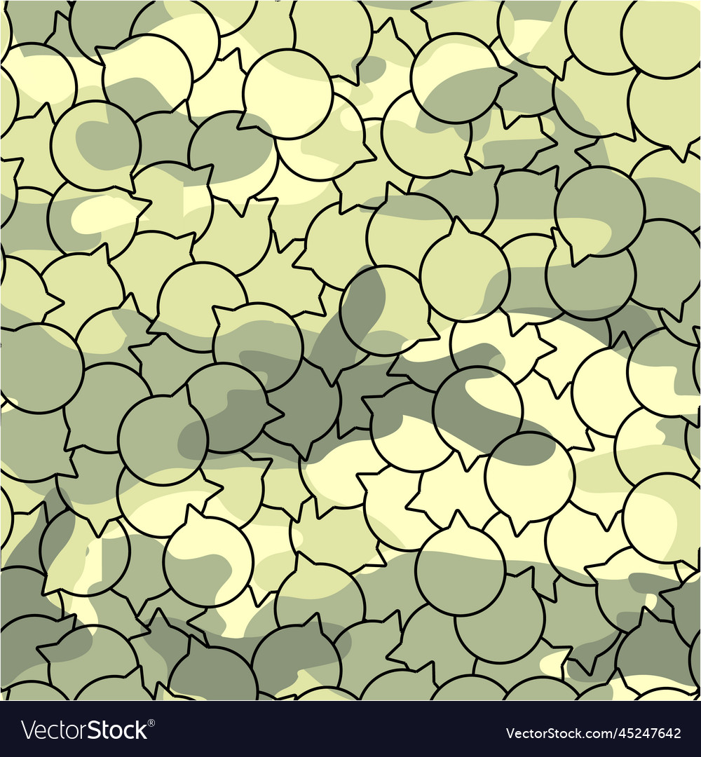 Seamless pattern of bubbles in military